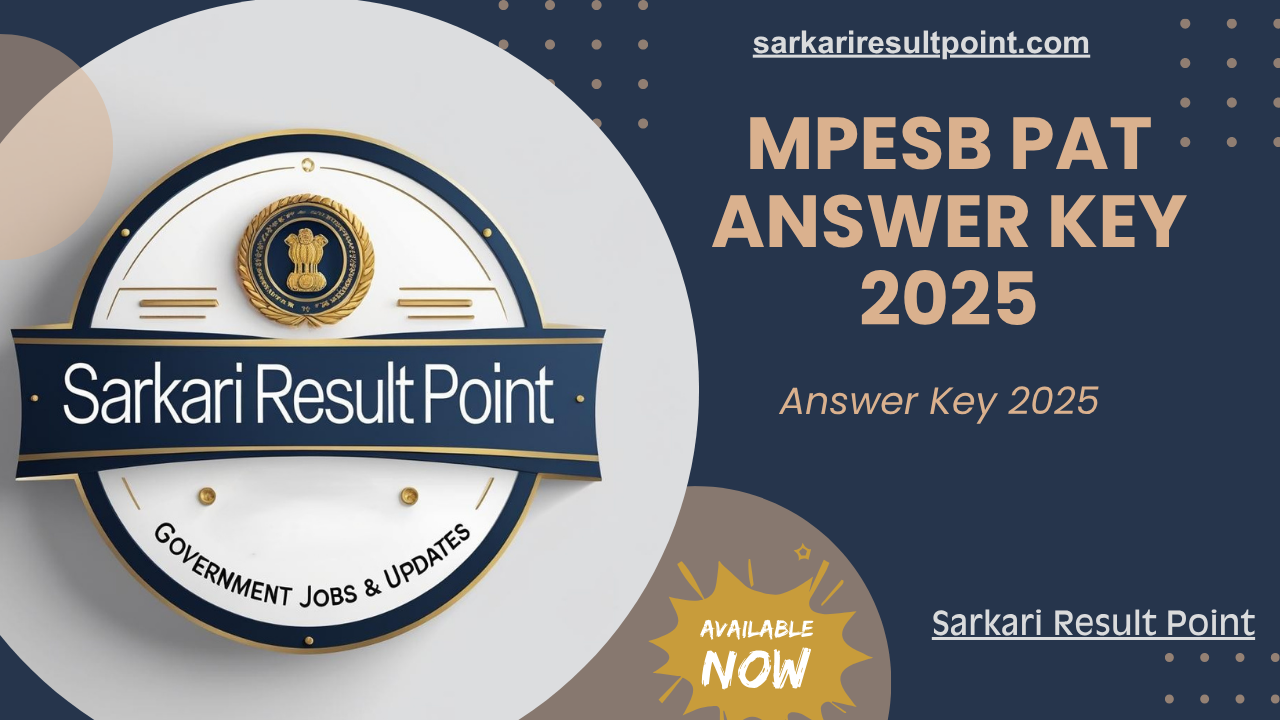 sarkari-result-point-mpesb-pat-answer-key-2025 MPESB PAT Answer Key 2025 download PAT answer key from MPESB official website