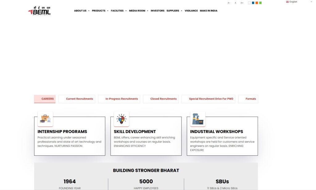 Candidates checking BEML Recruitment 2025 notification on official website